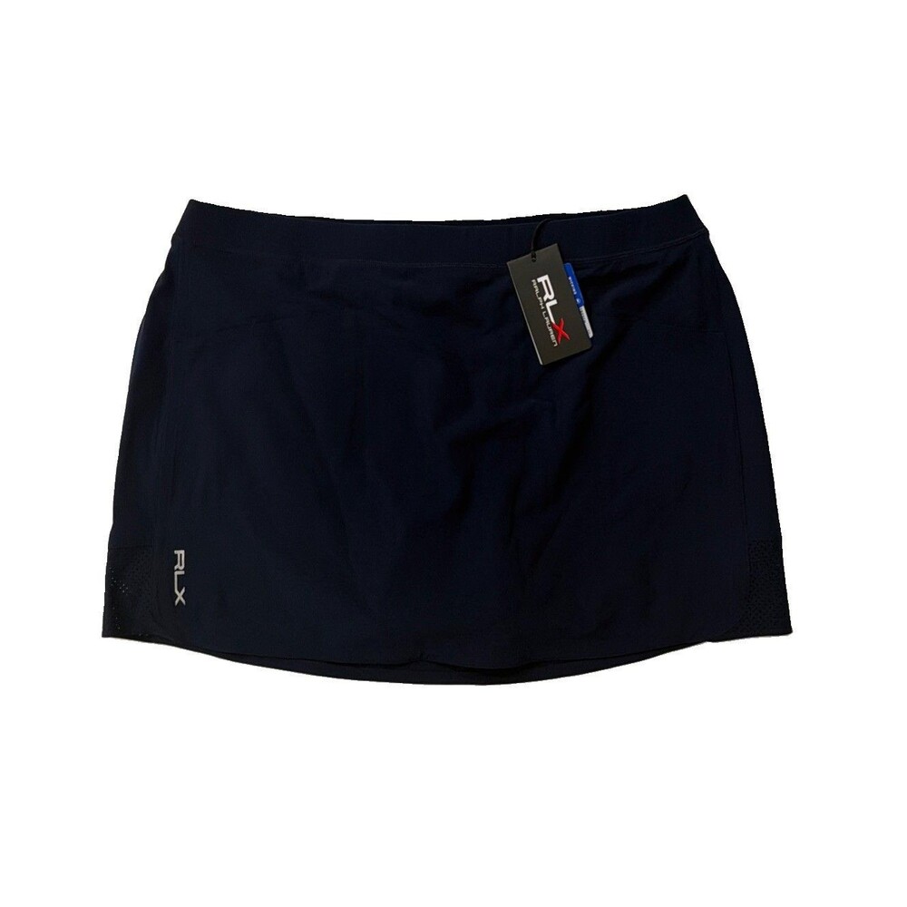 RLX Women Golf Core Skort XL Navy Ralph Lauren Pickleball 17" Sporty New $128